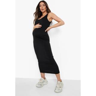 Zwangerschap Gerecyclede Bodycon Jurk, Black