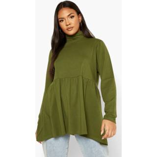 Plus Peplum Coltrui, Khaki