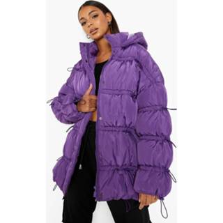 👉 Gewatteerde Jas Met Capuchon, Purple