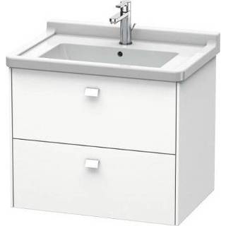 👉 Wastafelonderbouwkast wit Duravit Brioso met 2 laden 67x46,9x56,3 cm voor wastafel Starck 3 030470, mat 4053424586823