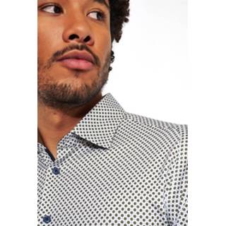 👉 Overhemd s blauw mannen katoen Kent Desoto met print