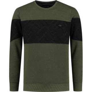 👉 Sweater XL male groen Premium Met Ronde Hals