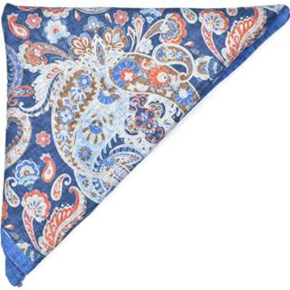 👉 Onesize male blauw Salina Reversible Printed Scarf