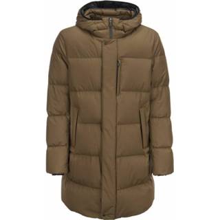 👉 Downjacket vrouwen bruin Down Jacket with Hood