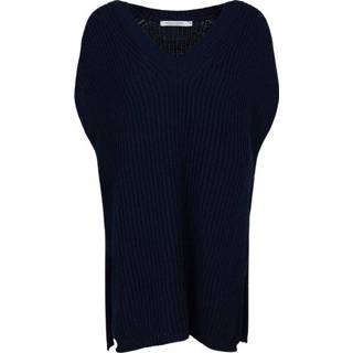 👉 Spencer l vrouwen blauw 7s5614-7842 v-hals sweater