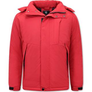 👉 Winterjas XL male rood Sportieve