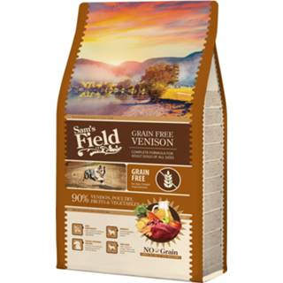 👉 Hondenvoer Sam's Field Adult High Meat & Grain Free Hert - 2.5 kg 8595602512850