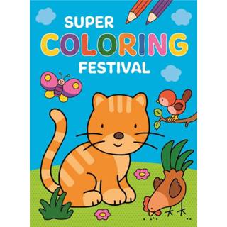 👉 Kleurboek stuks active - Super coloring festival 9789044754582