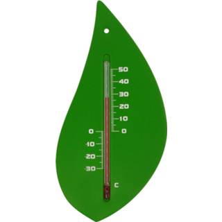 Thermometer groen Nature Muurthermometer - Boomblad 8711338800911