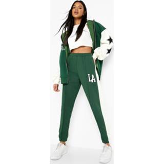 👉 Oversized Colour Block Varsity Joggingbroek, Forest