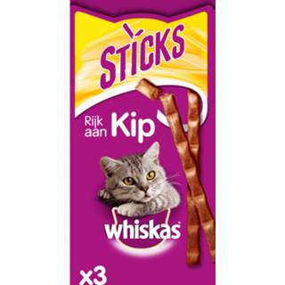 👉 Kattensnack Whiskas Sticks 18 g - Kip 4008429123573 4008429123597