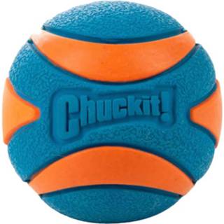 👉 Blauw oranje l Chuckit Ultra Squeaker Ball - Hondenspeelgoed 7.6 cm 29695520693