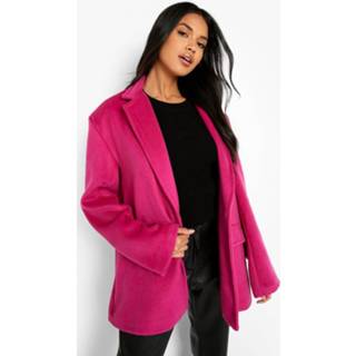 👉 Oversized Nepwollen Blazer, Hot Pink