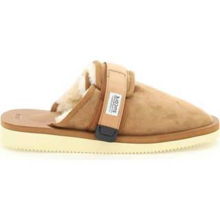 👉 Suede male bruin Zavo sabot with shearling 1641714533430