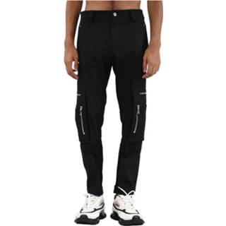 👉 Male zwart Pantaloni cargo