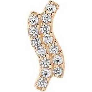 👉 Onesize vrouwen geel Earring Double Diamond Wave Stud 5712071804986