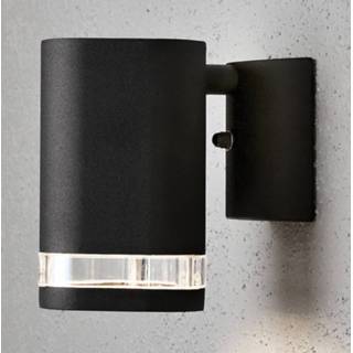 Buitenwandlamp a++ zwart Modena met sleuf, 1-lamps