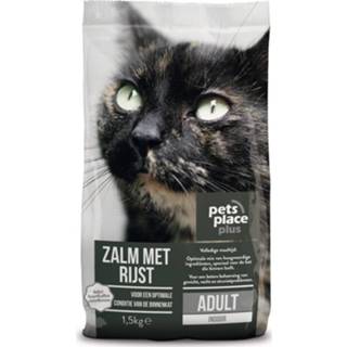 👉 Kattenvoer Pets Place Plus Kat Adults Indoor Zalm - 1.5 kg 8711621925260 8711621925253