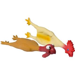 👉 Adori Latex Toy Kip Met Pieper - Hondenspeelgoed 42 cm Assorti 8711621932282