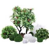 👉 Ornament wit groen Biorb Decor Set Winter - Aquarium 30 l 822728550281