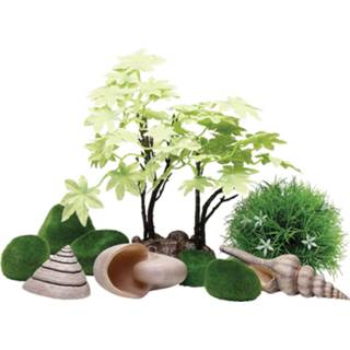 👉 Ornament groen roze beige Biorb Decor Set Zomer - Aquarium Lichtroze 822728550267