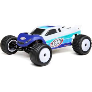 👉 Blauw electro auto's vierwiel aangedreven truck offroad volledig gebouwd brushless Losi Mini-T 2.0 RTR - 605482694022