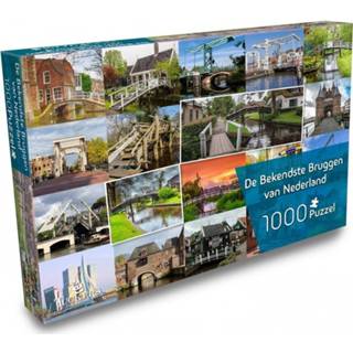 👉 Puzzel nederlands steden legpuzzels De Bekendste Bruggen van Nederland (1000 stukjes) 8719189074192