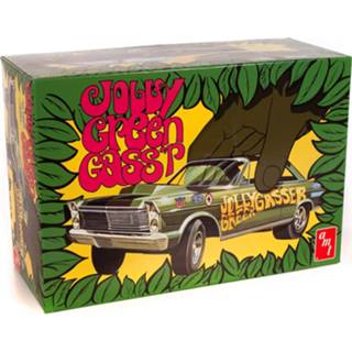 👉 Donkergroen Bouwdozen Auto's bouwpakket AMT 1/25 1965 Ford Galaxie Jolly Green Gasser 849398040836