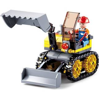 Sluban Mini Excavator bouwstenen set (M38-B0377C) 8719558070145