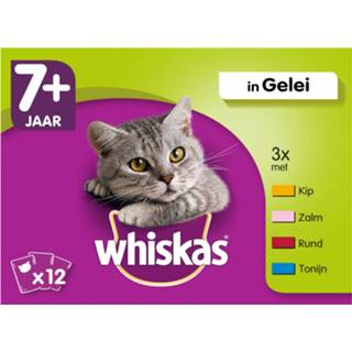 👉 Kattenvoer Whiskas 7+ Mix In Gelei - 12x100 g 3065890108660