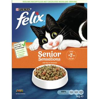 Kattenvoer Felix Senior Sensations - 1 kg 7613036466110