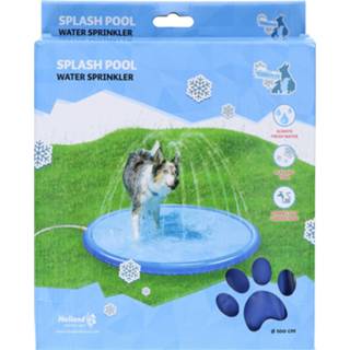👉 Blauw Coolpets Splash Pool Sproeier - Hondenverkoeling 100 cm Lichtblauw 8716759578524