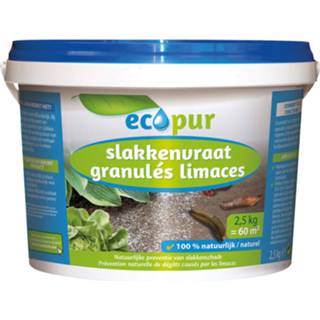 👉 Ongediertebestrijding Ecopur Slakkenvraat Strooikorrels - 2.5 kg 5420046643392