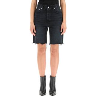 👉 Bermuda W28 W24 vrouwen zwart Denim