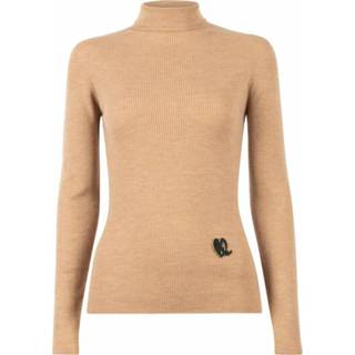 👉 XL vrouwen beige Jumper Beckster Rullekrave Strik