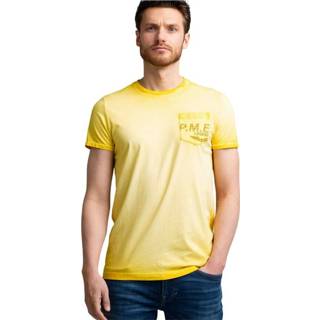 👉 Short sleeve m male geel t-shirt 8719419394458