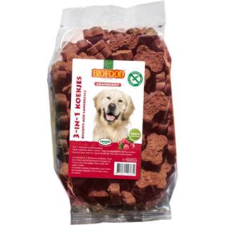 👉 Koekje Biofood 3-In-1 Koekjes - Hondensnacks Cranberry Vlees 500 g 8714831003834