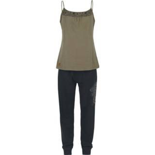 👉 Pyjama donkergroen zwart groen vrouwen Rock Rebel by EMP - X Route 66 Green/Black Pyjamas with Print 4064854276451