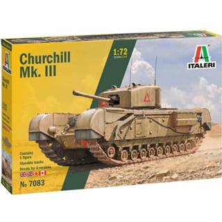 Italeri Churchill Bouwdozen Leger Tanks 1/72 Mk.III Bouwdozen Leger Tanks Italeri 1/72 Churchill Mk.III 8001283070836