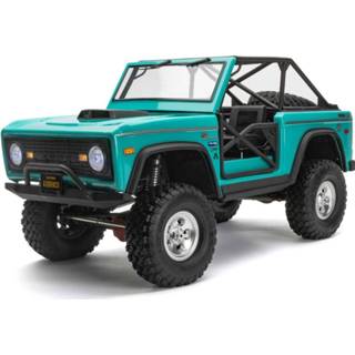 👉 Turkoois blauw electro auto's vierwiel aangedreven crawler offroad volledig gebouwd brushed Axial SCX10 III Early Ford Bronco 4WD RTR - Turquoise Blue