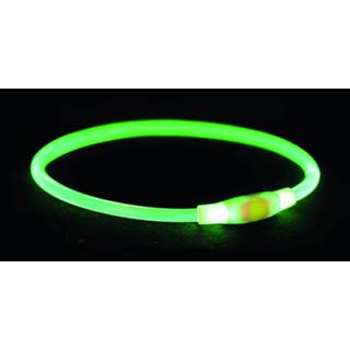 👉 Groen Trixie Usb Flash Lichtgevende Band - Hondenveiligheidslampje 65 cm L-Xl 4057589126610