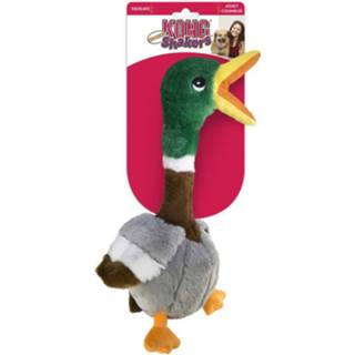 👉 Grijs bruin groen large Kong Shakers Honkers Duck - Hondenspeelgoed