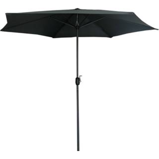 Parasol antraciet aluminium Bestgarden - Tuinmeubelen Ø3 m 8711621949044