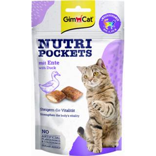 Kattensnack Gimcat Nutri Pockets - Eend 60 g 4002064419220