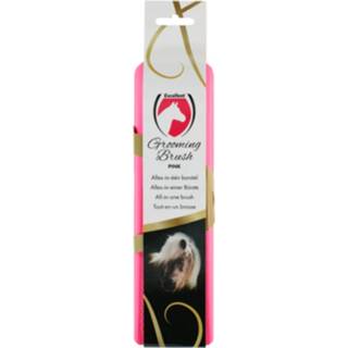 👉 Borstel roze Excellent Horse Grooming - Paardenvachtverzorging 23 cm 8716759588691