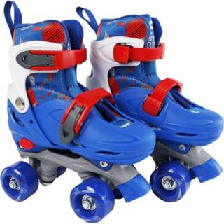 👉 Rolschaats blauw Street Rider Rolschaatsen Verstelbaar, Maat 31-34