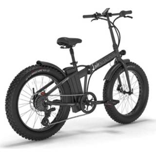 👉 Vouwfiets active zwart Elektrische Fatbike 24 Inch Speed Pedelec BIG BAD 500W