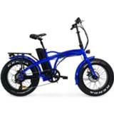 👉 Vouw fiets active blauw Elektrische fatbike vouwfiets Varaneo Dinky