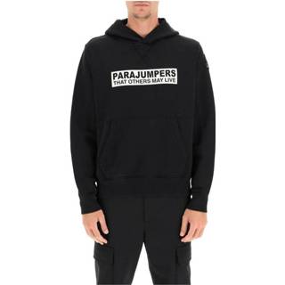 👉 Hoodie l male zwart Logo box print