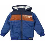 Jongens winterjas kobalt blauw met Capuchon 8719975712215 8719975712192